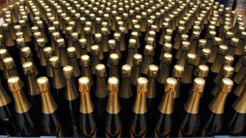 bouteilles de champagne