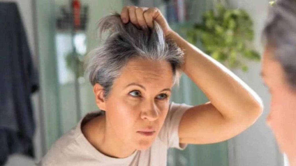 cheveux gris